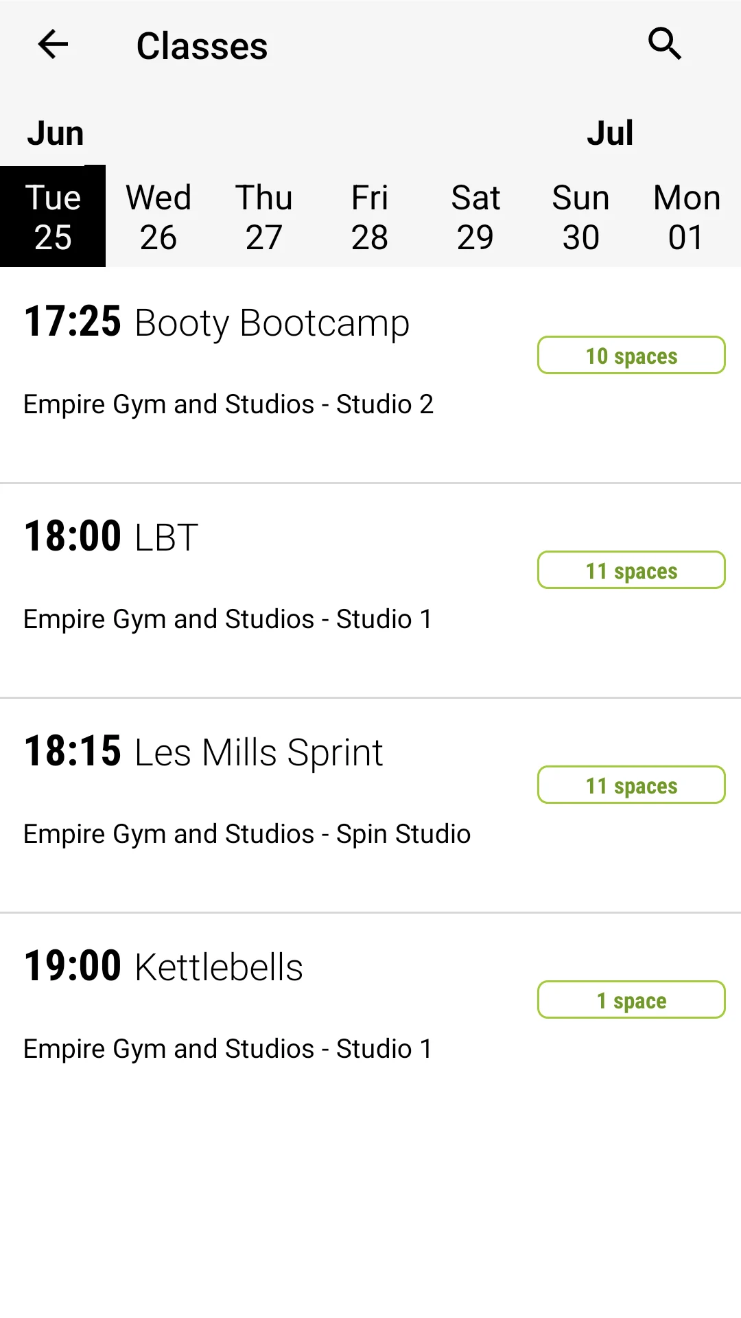 Empire Gym & Studios screenshot